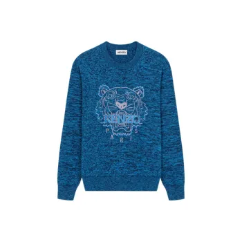 KENZO Logo Embroidered Crewneck Sweater