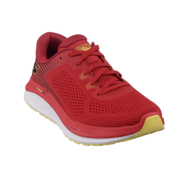 Skechers GO Run Persistence Low Top Running Shoes Men's Red-2