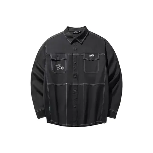 Anta Life Collection Shirt Unisex Dark Brown Gray