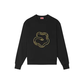 KENZO Year Of The Snake Embroidered Crewneck Sweatshirt