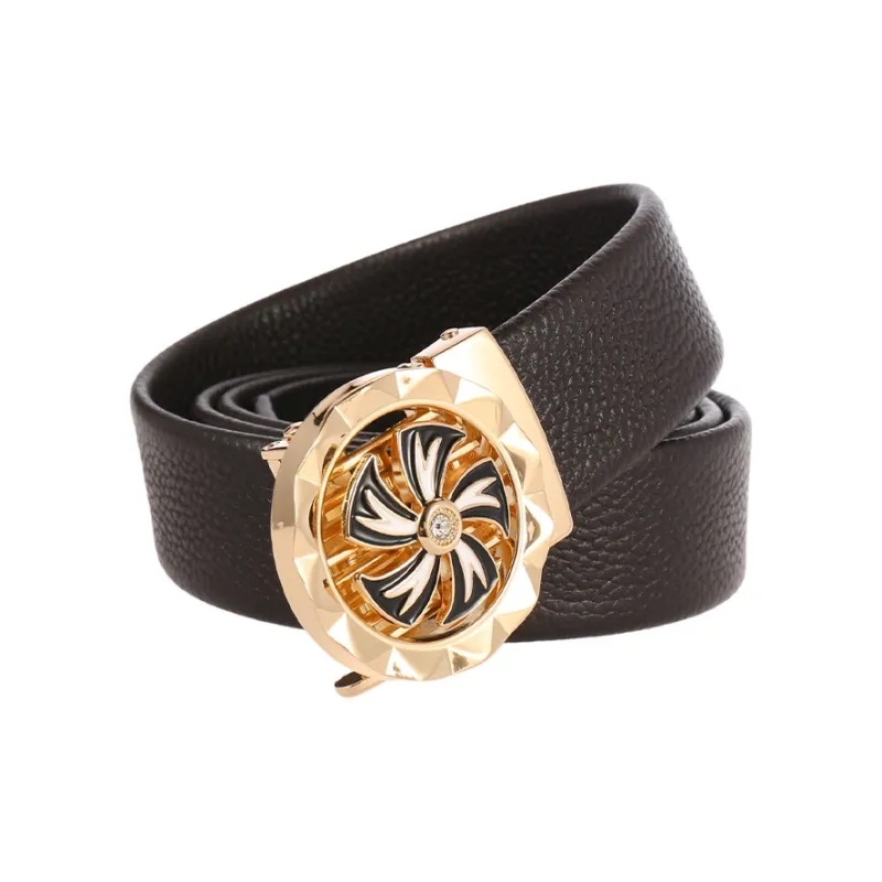 YUZHAOLIN Top Grain Cow Leather Belts Men's Width 3.8CM-2