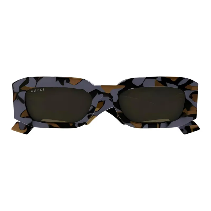 GUCCI Acetate Irregular Shape Sunglasses Men Multicolor-1