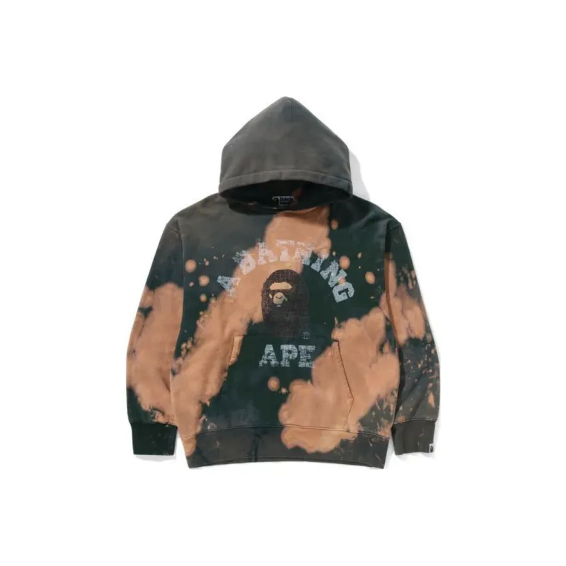 Bape Tie Dye College Relaxed Fit Pullover Hoodie-2