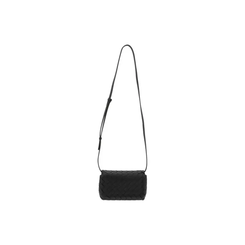 Bottega Veneta Sheepskin Shoulder Bag Women's Black-1
