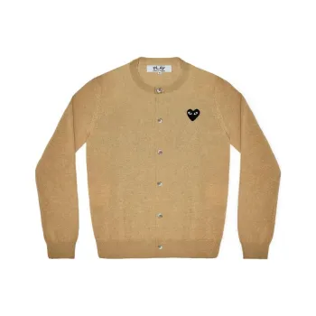 CDG Play Sweaters Unisex Top Light Camel