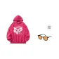 Fuchsia+A Pair of Stylish Glasses
