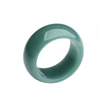MY WORLD BEGINS AND ENDS WITH YOU Bean Type Jadeite Rings Unisex