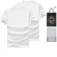 100% cotton 2 Pack (White+White) Shopping Bag Included