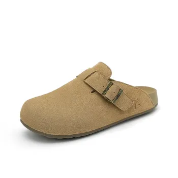 UBZ Rubber Sole Abrasion Resistant Closed Toe Slippers Women's
