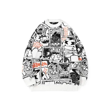 GENANX Sweaters Unisex White