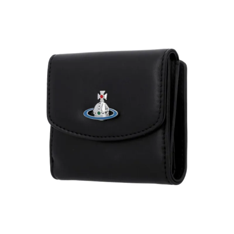 Vivienne Westwood Sheepskin Wallet Women's Black-1