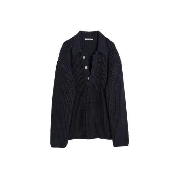 OUR LEGACY Big Piquet Chunky Ribbed Knit Jumper
