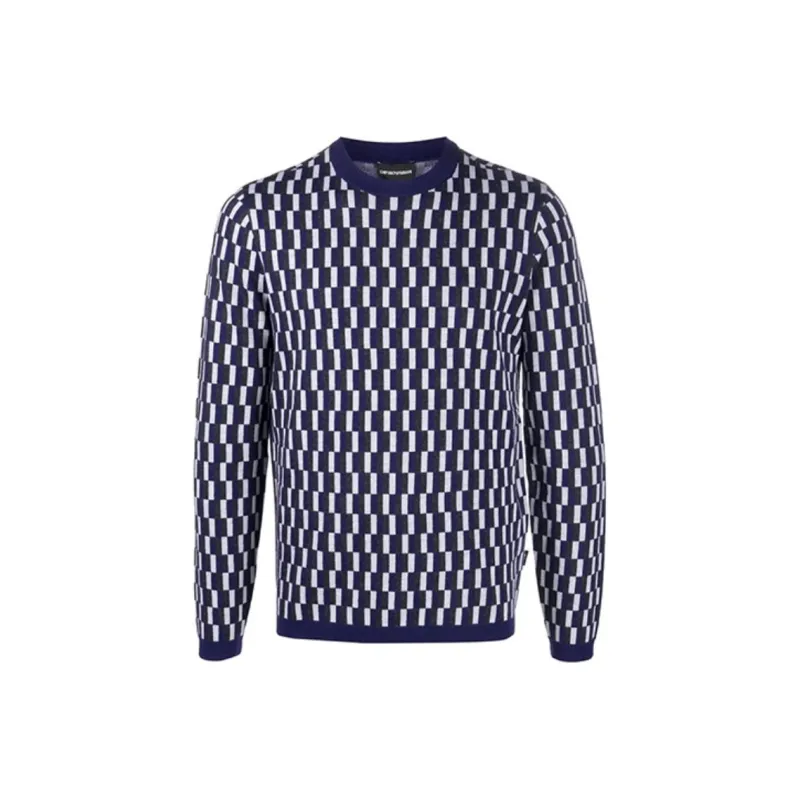 EMPORIO ARMANI Sweaters Men Blue-0