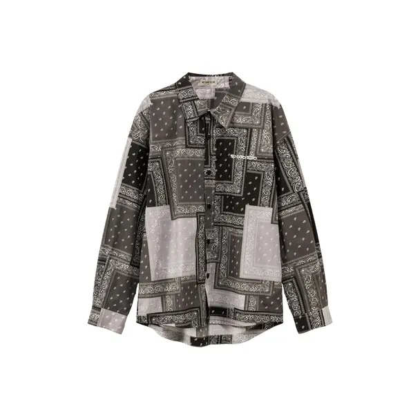 NO ONE ELSE Shirt Unisex Gray Floral-0