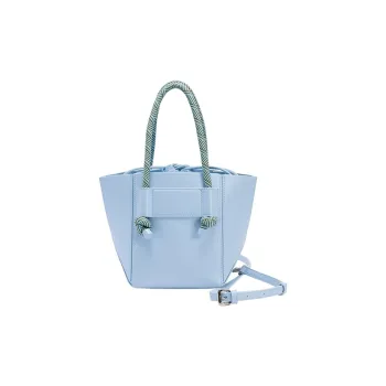 URBAN REVIVO Artificial Leather Handbag Trumpets Women's Sky Blue