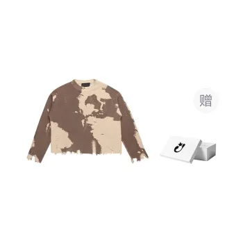 Createexploreexpandconquer Distressed finish Sweater
