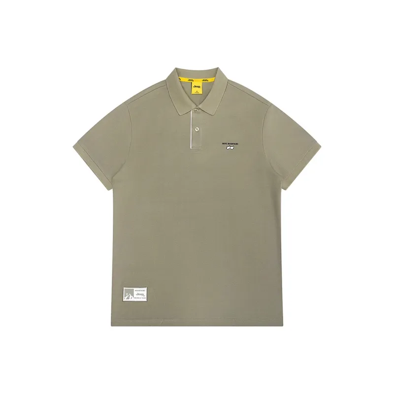 Jeep Polo Shirt Unisex Dark Khaki-0