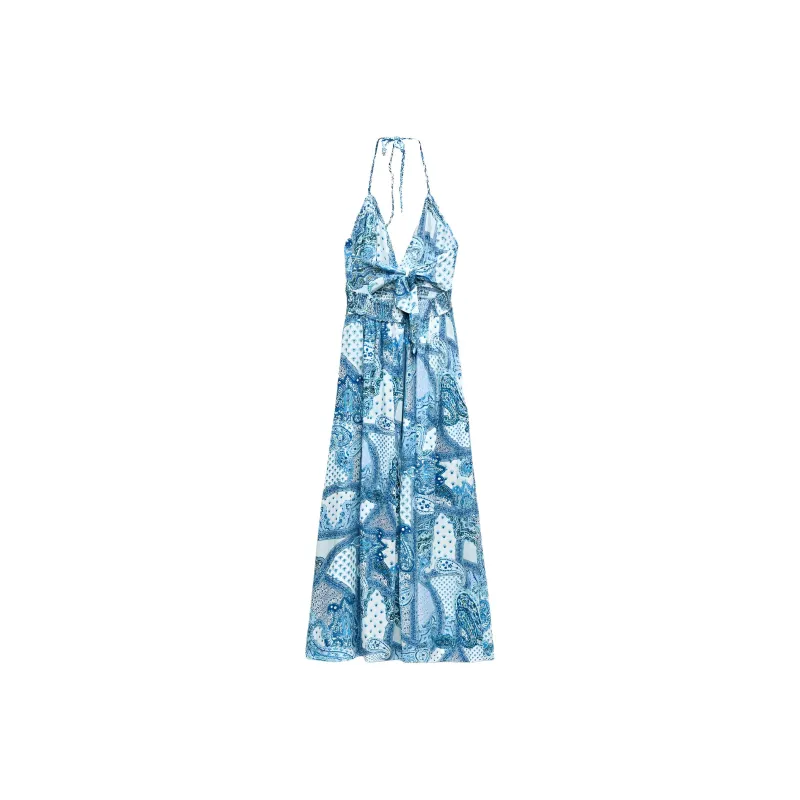 ZARA Slip Dresses Women's Blue-1
