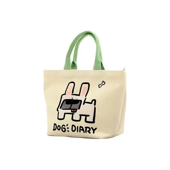 NEARAY Salt Loving Fish, Collaboration Polyester Handbag Medium Size Women's French Bulldog