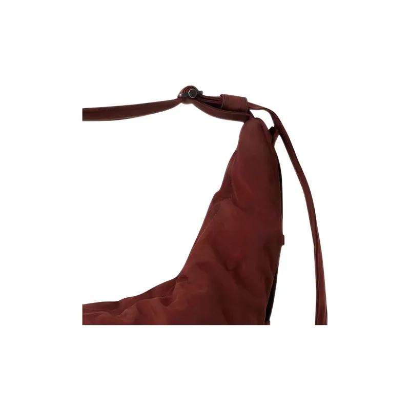 Lemaire Polyamide Nylon Croissant Bag, Handbag, Shoulder Bag, Crossbody Bag Large Size Unisex Brown-4