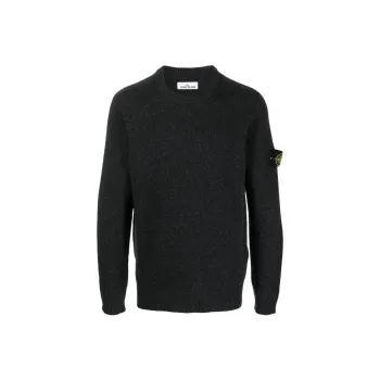 STONE ISLAND Sweaters Men Charcoal Gray