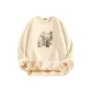 [Super-Warm Sherpa]Light Beige (Chinese Style Flying Crane)