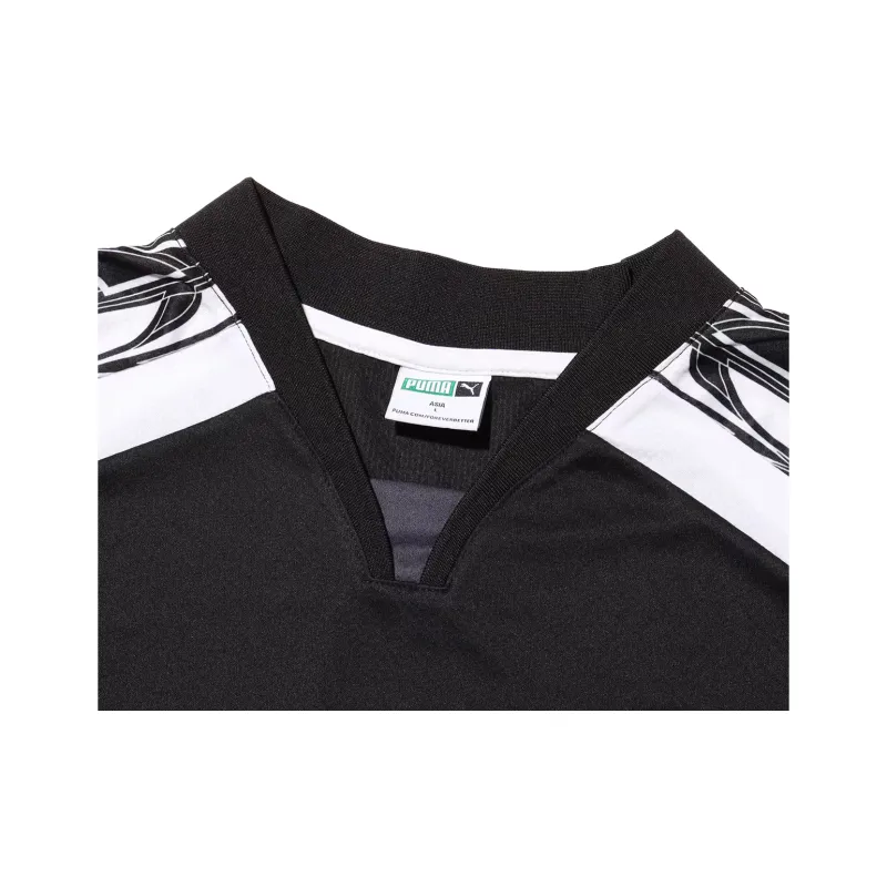 PUMA Football SS24 Soccer Jersey Unisex Black White Gray-2