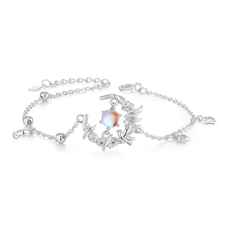CHINA GOLD S925 Silver Necklaces Women's-4