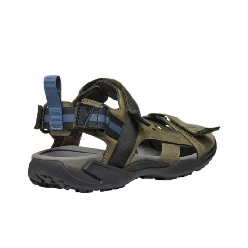 GEOX Terreno + Grip Beach Sandals Men's Army Green-3