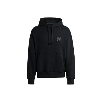 HUGO BOSS Double B Monogram Drawstring Hoodie