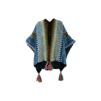 CAMEL Polyester Knit Scarves Women's