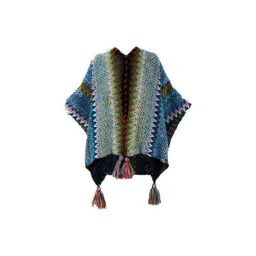 CAMEL Polyester Knit Scarves Women's
