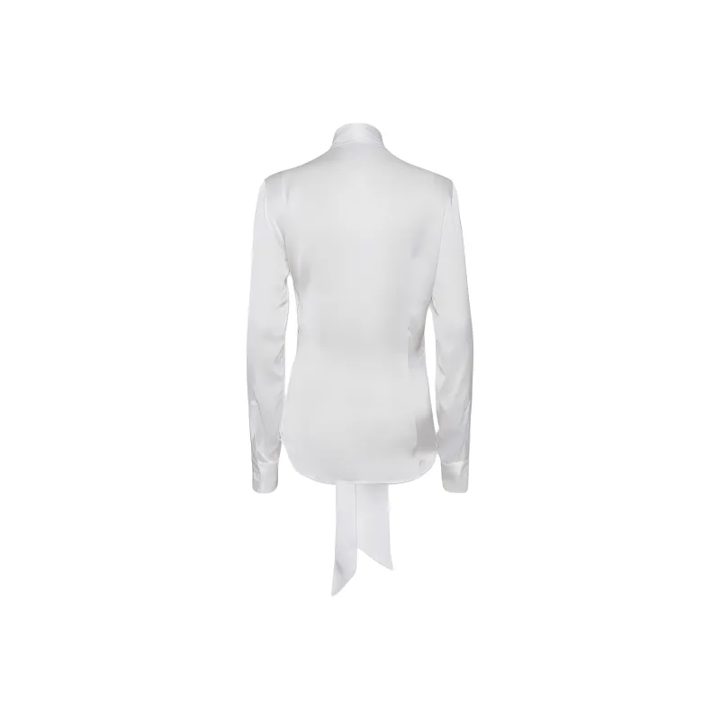 DSQUARED 2 Paris Bow Detailed Logo Plaque Shirt-1