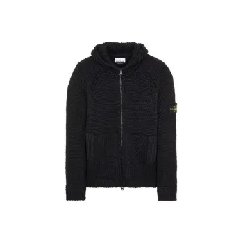 STONE ISLAND 544D4 Handmade Feel Knitted Hooded Sweater