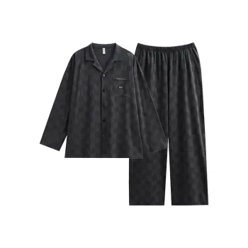 Peninsula City Pajama Set Good Sleep Premium Design Good Fit Men's Dark Gray