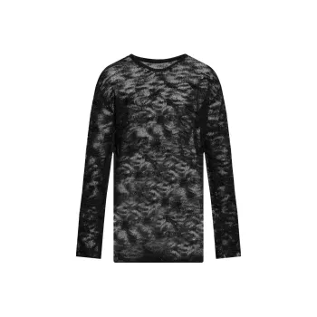 MM6 Maison Margiela Logo Patch Crewneck Jumper