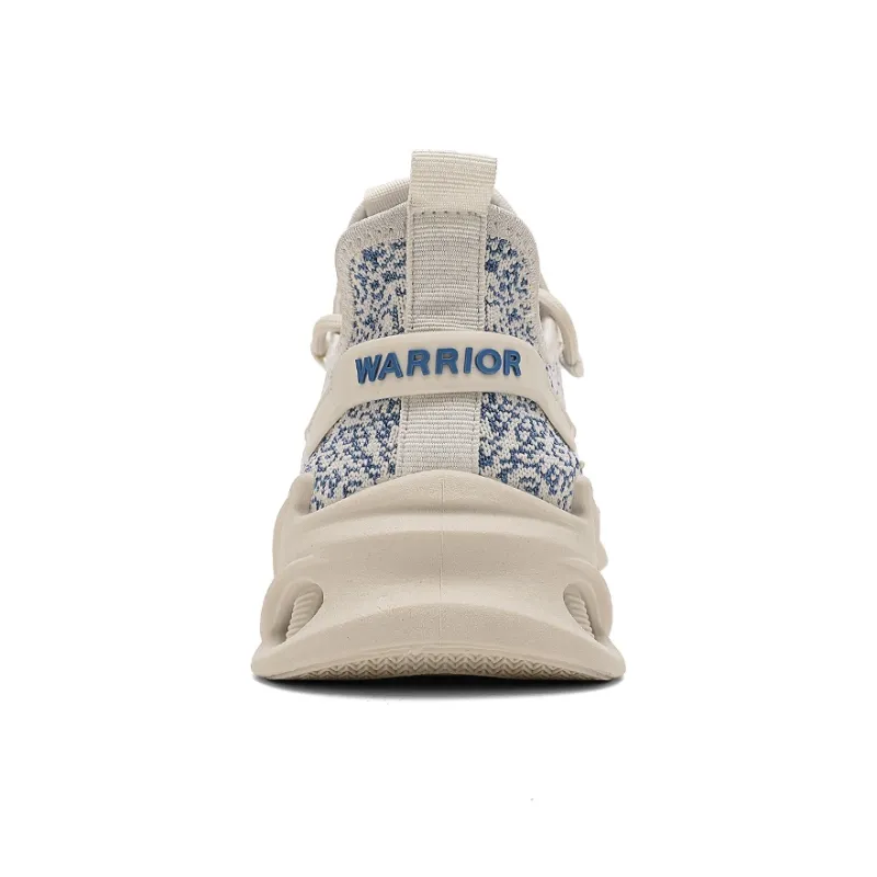 Warrior Abrasion Resistant Slip Resistant Low Top Casual Training Running Shoes Men's Beige-2