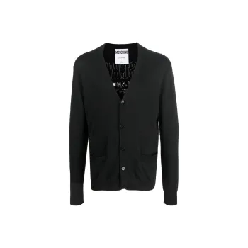 MOSCHINO Button up Virgin Wool Cardigan