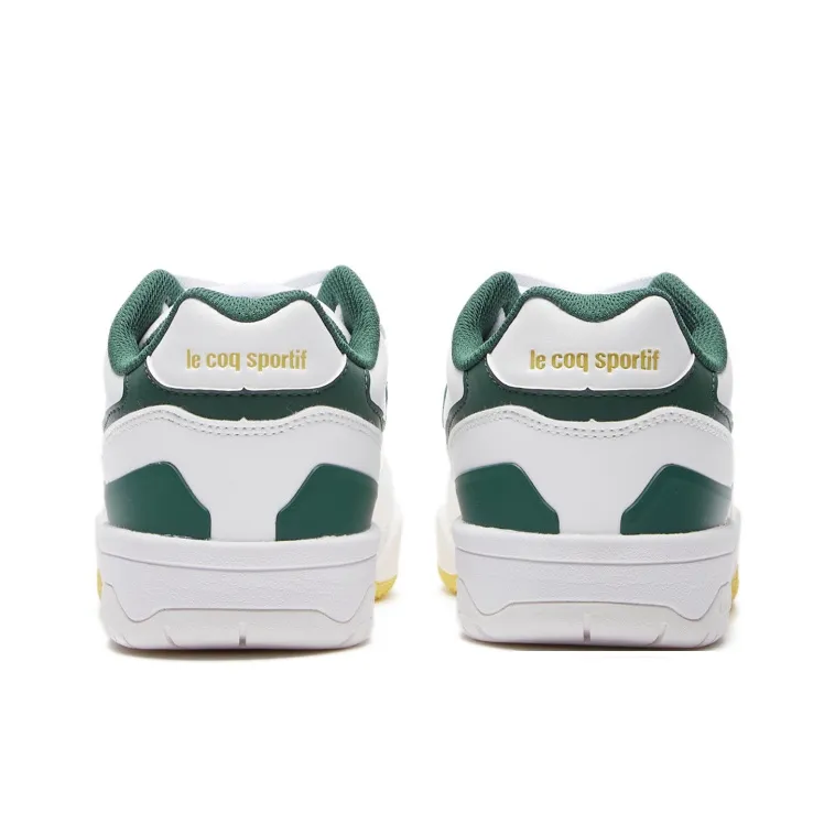 Le Coq Sportif Abrasion Resistant Slip Resistant Low Top Tennis Shoes Unisex White Green-3