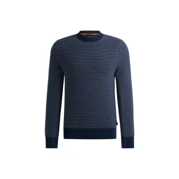 HUGO BOSS Textured finish Long sleeve Jumper
