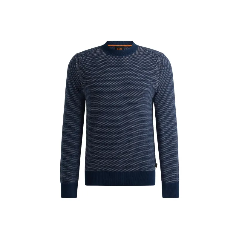 HUGO BOSS Textured finish Long sleeve Jumper-0