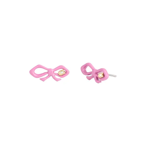 COACH Resin Stud Earrings Women's Pink
