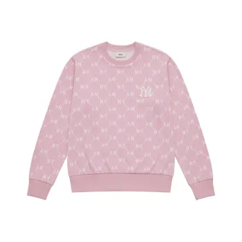 MLB New York Yankees Old Flower SS25 Sweatshirt Unisex Pink