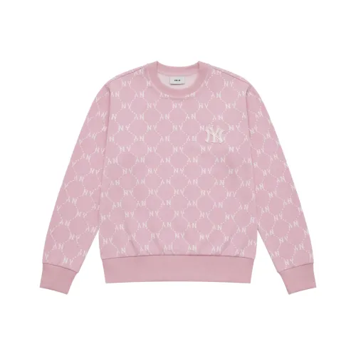 MLB New York Yankees Old Flower SS25 Sweatshirt Unisex Pink