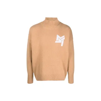 Maison Kitsune Sweaters Men Khaki
