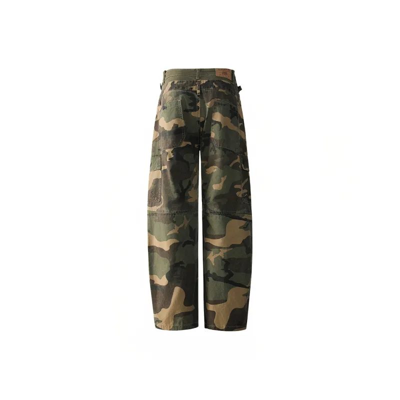 FAKE VINTAGE Casual Pants Unisex Camouflage-1