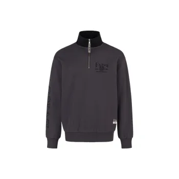 EVISU 2024 Fall And Winter Sweatshirt Men Charcoal Gray