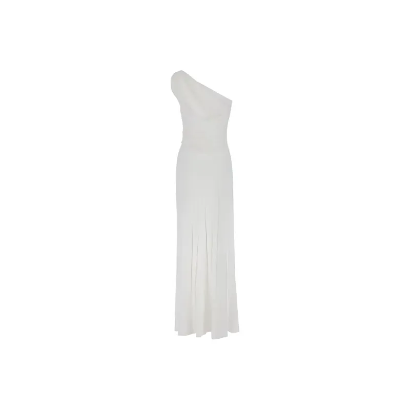 ALBERTA FERRETTI Ruched One-Shoulder Dress-1