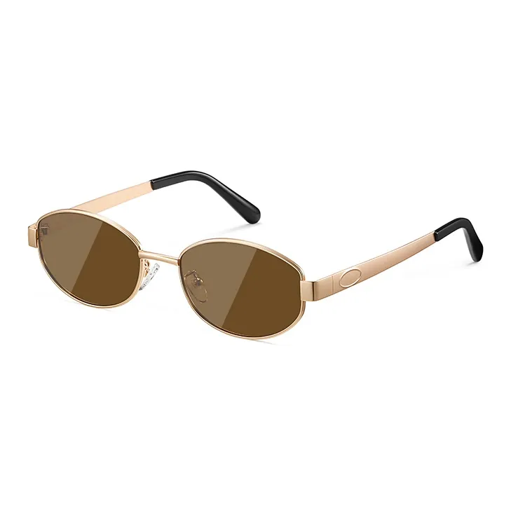 BERTHA Metal Oval Sunglasses Unisex-3
