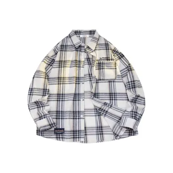 RED DRAGONFLY Shirt Unisex Black White Plaid